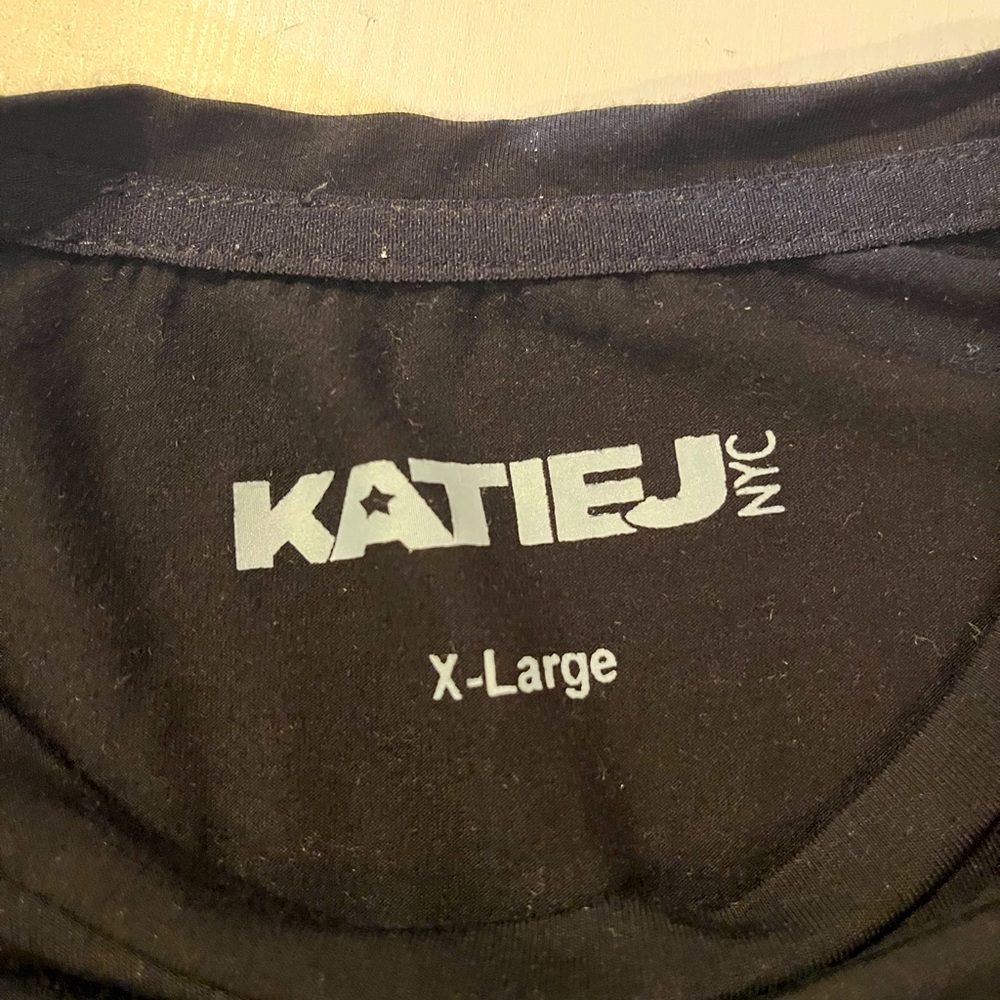 Katie J kids- XL- black flutter sleeve shirt